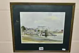 'the thames at hammersmith) by Jack Pountney, watercolour on paper, sold Feb 2022