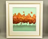 Gilded trees iv by Vincent George, mixed media, offered Feb 2022