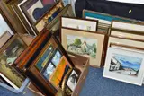 TO INCLUDE WATERCOLOURS SIGNED ALAN DENTON, subjects comprise landscapes by Paintings And Prints Etc, watercolor, sold Feb 2022