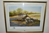 Savuti sands by David Shepherd, print, sold Feb 2022
