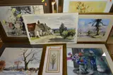 to include watercolours signed W H Edwin Hughes, comprising two floral by Paintings And Prints Etc, watercolour, sold Jan 2022