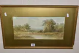 'NEAR BILLINGHURST, SURREY', an English school landscape, by Sylvester Martin, watercolour on paper, offered Jan 2022