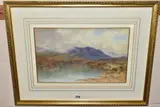 A mountain tarn above llanrwst by William R. Hoyles, watercolour on paper, sold Jan 2022