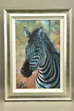 Young zebra by Rolf Harris, print, sold Jan 2022