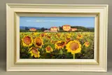 Mille girasoli / sunflower mile by Bruno Tinucci, oil on canvas, sold Jan 2022