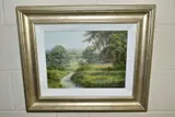 AN ENGLISH LANDSCAPE WITH A WINDING PATH TO THE FOREGROUND, signed by Spencer Coleman, oil on canvas, sold Jan 2022