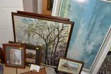COMPRISING TWO JOAN EVANS AFRICAN LANDSCAPE WATERCOLOURS, one with a label for by Paintings And Prints, watercolour, sold Jan 2022