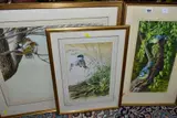 The first depicts a pair of blue by Warwick Higgs, WATERCOLOUR, sold Jan 2022