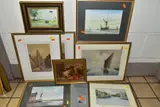 COMPRISING CHARLES HANNAFORD (1887-1972) a Wherry on the Norfolk by Watercolour Paintings Etc, WATERCOLOUR, sold Jan 2022