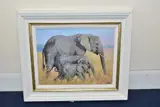 Family gathering by Tony Forrest, print, sold Jan 2022