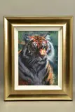 'TIGER IN THE SUN', a signed limited edition print 68/195, with by Rolf Harris, print, sold Jan 2022
