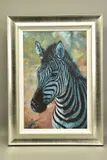 Young zebra by Rolf Harris, print, sold Jan 2022