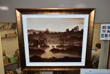 A signed limited edition print of a sepia toned landscape, 3/150 by John Waterhouse, PRINT, sold Jan 2022