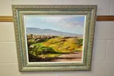 A southern tenerife landscape by Cote Pomares, oil on board, offered Dec 2021