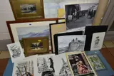 to includ an unsigned Italian lake landscape, framed by Watercolour Paintings And Prints Etc, WATERCOLOUR, offered Dec 2021