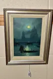 A LATE 19TH STUDY OF THE RIVER THAMES AT NIGHT, St Pauls cathedral to the background, by W Pinder, watercolor, sold Dec 2021