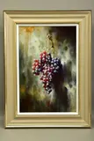UVAS FRESCAS / FRESH GRAPES iii by Jose Manuel Reyes, oil on board, sold Dec 2021