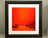 Red sky at night by Barry Hilton, oil on canvas, sold Dec 2021