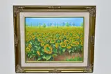 Sunflowers by Charles Benolt, oil on canvas, sold Dec 2021