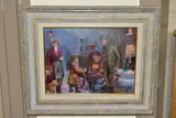 The hot chestnut man by Peter Bradshaw, oil on canvas, sold Dec 2021