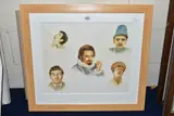 COMPRISING WATERCOLOUR PORTRAITS OF ROWAN ATKINSON, signed Elliot, pen and by Paintings And Prints Etc, WATERCOLOUR, sold Dec 2021