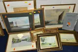 COMPRISING CHARLES HANNAFORD (1887-1972) a Wherry on the Norfolk by Watercolour Paintings Etc, WATERCOLOUR, offered Dec 2021