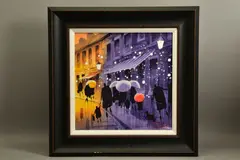 Conversation by Peter J. Rodgers, watercolour on paper, sold Nov 2021