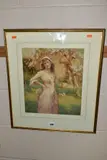 Spring, study for picture by Walter Herbert Allcott, 1913, watercolour on paper, offered Nov 2021