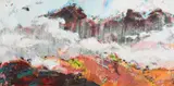 Misty mountains by Adrian Hemming, Oil on canvas, sold Dec 2021