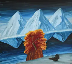 First Snow Signed Knox (lower right) Oil on canvas 97 x 112cm by Jack Knox, Oil on canvas, sold Dec 2021