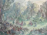Lady Precious Stream by Eve Kirk, Oil on canvas, sold Dec 2021