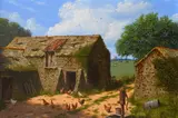 The Old Waterpump Signed E Hersey by Edward Hersey, Oil on canvas, sold Dec 2021