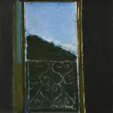 Open Window Oil by Heinz Inlander, Oil on canvas, sold Dec 2021