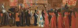Edward I and the Passing of Queen Eleanor by Frank O. Salisbury, Pencil, watercolour and bodycolour, sold Dec 2021