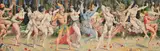 Procession of the Deities Signed and dated ARTHUR by Arthur Barrett, Pencil and watercolour, sold Dec 2021