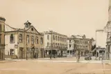 Montpelier Street Signed and dated ROLAND COLLINS 1939 by Roland Collins, Charcoal, watercolour and bodycolour, sold Dec 2021