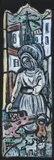 Study for a stained glass window depicting St by Evie Hone Rha, Gouache, sold Dec 2021