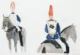 Studies of a Household cavalry soldier by Paul Maze, pencil and watercolour, sold Dec 2021