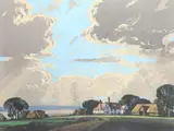 Silver linings Watercolour and bodycolour 28 by Rowland Hilder, Watercolour and bodycolour, sold Dec 2021