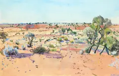 Breakaway Country by Shaun Stanley, Watercolour and bodycolour, offered Dec 2021