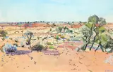 Breakaway Country by Shaun Stanley, Watercolour and bodycolour, offered Dec 2021