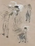 Studies of a toreador by George Denholm Armour, drawing, sold Dec 2021