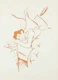 Ta Bouche by Henri de Toulouse-Lautrec, Lithograph in brown, sold Dec 2021