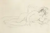 Femme Nue Couchée by Pierre-Auguste Renoir, Etching, the second, sold Dec 2021