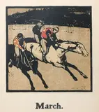 An Almanac of Twelve Sports as Months of the Year Twelve by William Nicholson, lithograph, sold Dec 2021