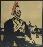 London Types: Guardsman by William Nicholson, lithograph, offered Dec 2021