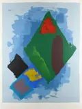 Betwixt and Between Signed by John Hoyland, Aquatint and screenprint, sold Dec 2021