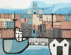 s Dock Signed, numbered and inscribed 97/100 Queen by Helena Markson, Etching and aquatint, sold Dec 2021