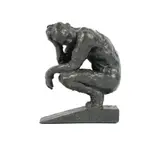 Maquette for Crouching Man III Signed with initial and numbered E by Laurence Edwards Frss, Bronze, sold Dec 2021