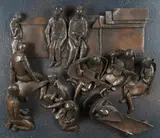 The Music Room by Ghisha Koenig, Bronze, mounted in a painted wooden frame, sold Dec 2021